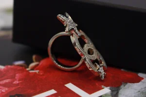 Chanel CC Logo Crystal Star Rings