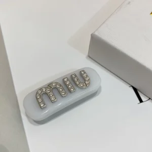 Miu Miu Logo Detailed Hair Clip