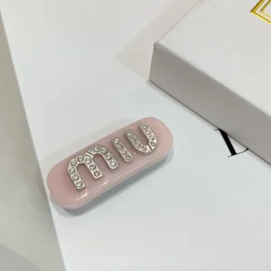 Miu Miu Logo Detailed Hair Clip