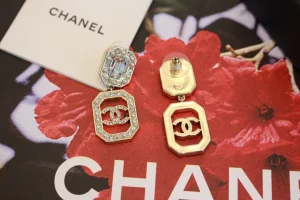 Chanel CC Logo Dro Earrings