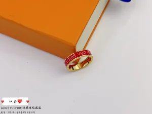 Louis Vuitton LV Inclusion Rings Red