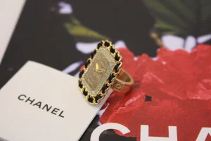 Chanel Watch Rings Gold Black