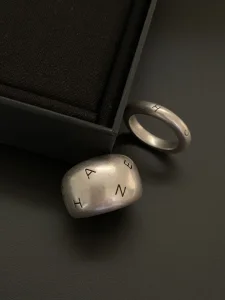 Chanel Vintage Domed Logo Rings