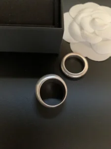 Chanel Vintage Domed Logo Rings