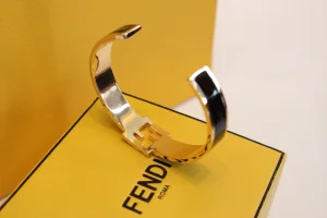 Fendi Forever FF Rigid Black Bracelet