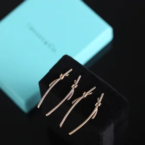 Tiffany Gold Knot Earrings