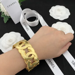 Chanel CC Logo Link Bangle Bracelets