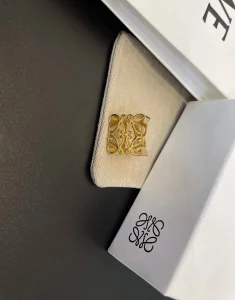Loewe Anagram Gold Rings