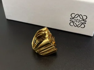 Loewe Anagram Gold Rings