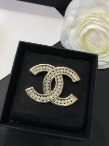 Chanel Diamonds Double C Brooch