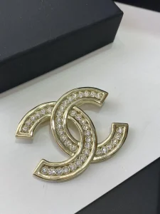 Chanel Diamonds Double C Brooch