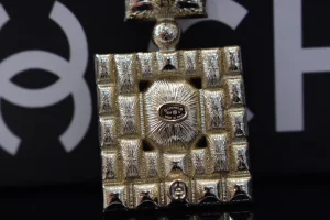 Chanel Crystal CC Bottle Brooch
