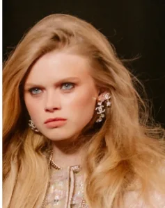 Chanel Crystals CC Logo Earrings