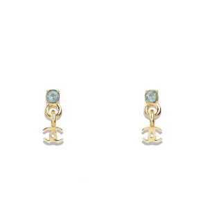 Chanel Gold CC Logo Earrings