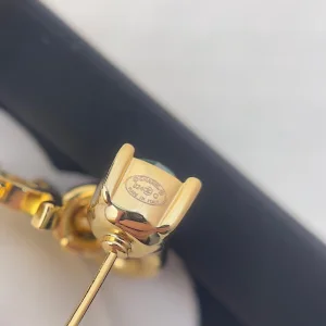 Chanel Gold CC Logo Earrings