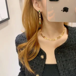 Fendi Stripes Pendant Earrings