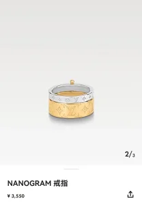 Louis Vuitton Nanogram Monogram Rings