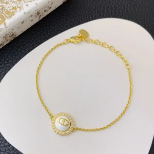 Dior Petit CD Baroque Bracelets White