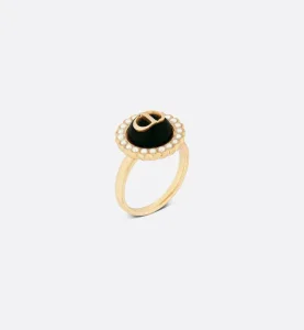 Dior Petit CD Baroque Rings Black