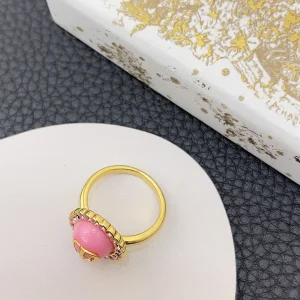 Dior Petit CD Baroque Rings Pink