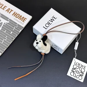 Loewe White Dog Charm