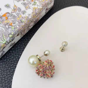 Dior Tribales Crystals Heart Earrings