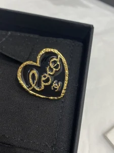Chanel CC COCO Heart Brooch