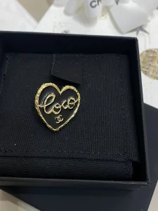Chanel CC COCO Heart Brooch