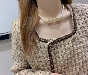 Chanel Pearls Choker Necklaces