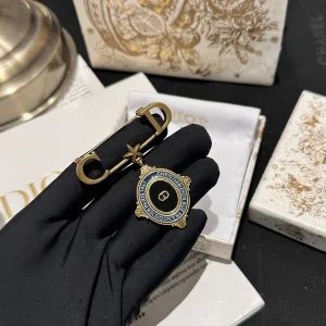 Dior Buffalo Medallion Brooch 