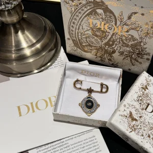 Dior Buffalo Medallion Brooch