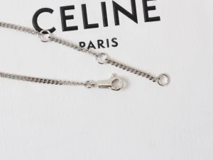Celine Black Heart Pendant Necklaces