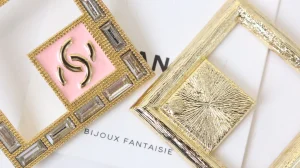 Chanel CC Square Earrings