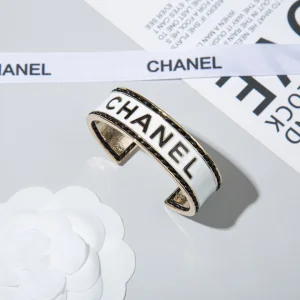 Chanel Monogram Metal Cuff Bracelets