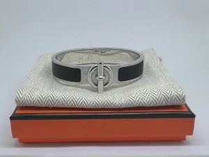 Hermes Mens Clic Glenan Bracelets Black