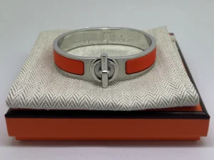 Hermes Mens Clic Glenan Bracelets Red