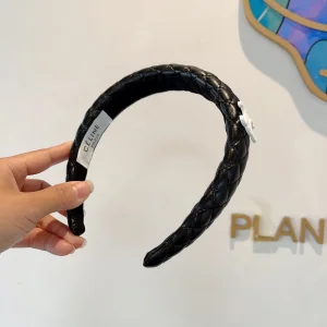 Celine Triomphe Black Head Band