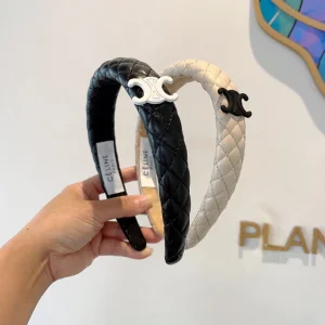 Celine Triomphe Black Head Band