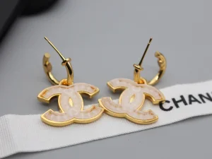 Chanel CC Logo Earrings