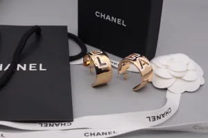 Chanel Rose Gold Earrings