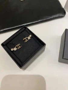 Chanel CC Logo Earrings