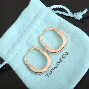 Tiffany Lock Earrings Rose Gold