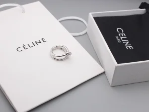 Celine White Gold Knot Rings