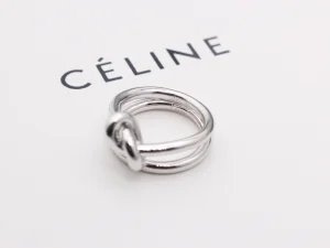 Celine White Gold Knot Rings
