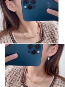 Dior CD Pearls Earrings