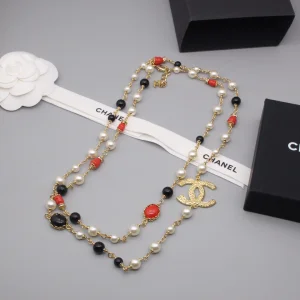 Chanel Gripoix Pearl CC Necklaces