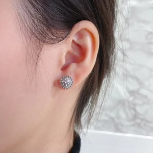 Van Cleef Arpels Perlee Diamonds Earrings