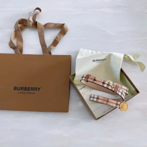 Burberry TB Vintage Check Belt 20MM