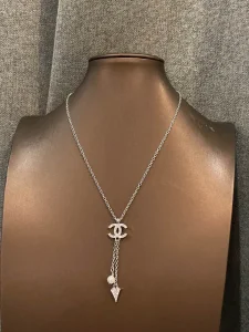 Chanel Crystals CC Pendant Necklaces