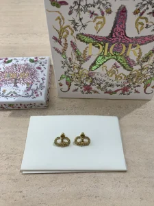 Dior Petit CD Bee Crystal Earrings